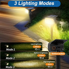 WENATY Solar Spot Lights Outdoor Waterproof Spotlights 12 Pack Warm White - Image 3