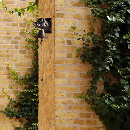 BRASSTAR Cast Iron Dog Head Shape Door Bell Antique Wall Hanging Dinner Bell Decoration for Farmhouse Outside House Garden TQGJPT287 - Image 7