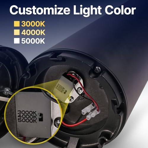 Bollard Light 25", 120-277V, 10W, 3CCT 3000-5000 Kelvin, Louvered Flat - Image 2