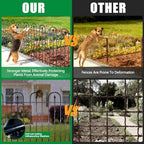 Garden Fence Animal Barrier - 10 Panels, 32 in(H) x 24 ft(L) No Dig Garden Fence, Arched Decorative Garden Fence Border with Ground Stakes, Rustproof Metal Fencing for Yard Patio Dog Rabbit - Image 4