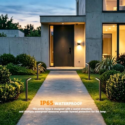 Landscape Path Lights IP65 Waterproof Bollard Light Outdoor Led Landscape Lighting for Commercial Garden Walkway Lawn Lamp 3000K LED Modern Pathway Lamp - Image 4