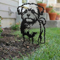 Dog Metal Garden Stake - Weatherproof Dog Silhouette Yard Art, Decorative Outdoor Sign for Lawn & Patio, Heartfelt Gift for Maltipoo Lovers(Squat,14") by VORISCAPE