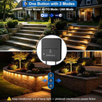 8 Inch Retaining Wall Lights Kit 5W 2700K LED Hardscape Lighting 12-Pack - Image 3