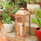 Bdor 2 Pack 27.5 Inch Outdoor Wooden Lanterns for Porch, Lantern Only - Image 6