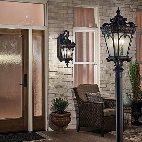 Kichler Tournai Outdoor Post Light, Textured Black - Image 4