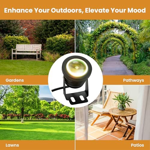12Vmonster Color Changing RGB IP68 LED Outdoor Spot Light – 12V 10W Waterproof Garden Lighting – Multicolor Landscape Lighting for Yard, Pathway, and Lawn (Pack of 2) - Image 7