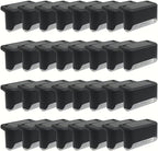32 Pack Warm White LED Solar Step Lamp Path Stair Outdoor Garden Lights Waterproof Balcony Light Decoration for Patio Stair Fence Light,IP44 Waterproof,800MAH (32, Black) by GTQPS