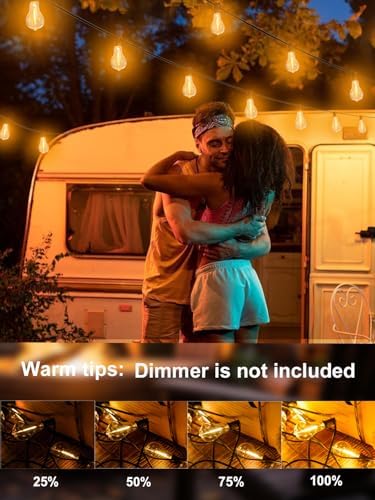 Outdoor String Lights 200FT Waterproof Patio Lights for Porch Backyard Yard - Image 3