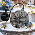 Bird Bath Heater for Outdoors in Winter, 110W Birdbath Water Heater Full-Covered Aluminum, Bird Bath Deicer Pond Deicer with Thermostatically Control, Chicken Water Heater, 4.92 Ft Power Cord (Black) by Unknown