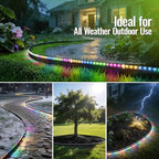 Landscape Edging with Solar String Light, 33FT, 2in Depth, Timer - Image 6