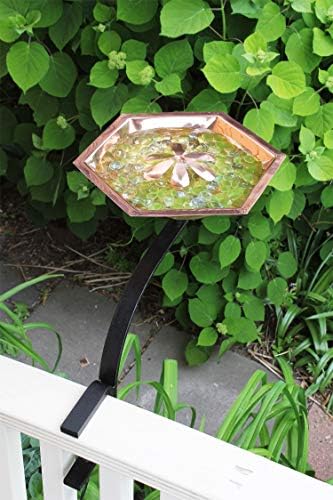 Achla Designs Copper Bee Fountain & Birdbath with Rail Mount Bracket - Image 7