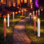 Woanger 8 Pcs Halloween Solar Lights Outdoor, Waterproof LED Pathway Decor by Woanger