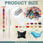 Tigeen 236 Pcs Garden Stake DIY Fairy Wand Plant Stake, Dragonfly Bird Bee - Image 2