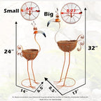 COOZZYHOUR Metal Toucan Planter with Basket - Bird Planters for Outdoor Indoor Lawn,Yard,Porch,Patio, Garden Decorations（Set of 2） - Image 4