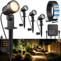 Low Voltage Landscape Lights Kit, Plug & Play 3W Warm White, 4-Pack by PETLIK