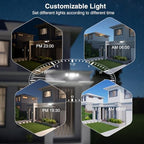 Onforu 55W Smart LED Flood Lights Outdoor, 5500LM, Tunable 2700K-6500K, APP Control, WiFi Alexa Security Lights with Timer & Adjustable 3 Head, IP65 Waterproof for House, Yard, Porch, Garage, Backyard - Image 5
