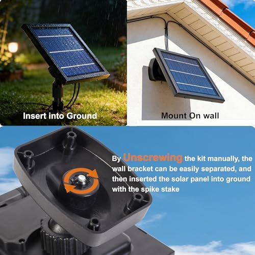 SUNLONG Solar Spot Lights Outdoor Waterproof Cast Aluminum 2X 16.4Ft Wires - Image 5