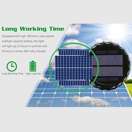 Solar Torch Light, Flickering Flame Waterproof Outdoor Landscape Decoration Environmentally Friendly Warm Yellow Lighting Easy to Install for Camping Out - Image 6