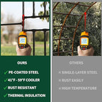 Half Garden Arch Trellis, 7.9FT Metal Arbor for Climbing Plants Outdoor - Image 6