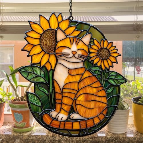 Positive Cat Acrylic Suncatcher - Image 4