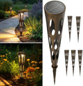 JJX Solar Pathway Lights, 6 Pack Outdoor Walkway Solar Lights for Yard Outside, Warm Light LED Landscape Light Waterproof IP65 Auto On/Off for Lawn Sidewalk by JJXLEDLights
