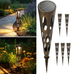 JJX Solar Pathway Lights, 6 Pack Outdoor Walkway Solar Lights for Yard Outside, Warm Light LED Landscape Light Waterproof IP65 Auto On/Off for Lawn Sidewalk by JJXLEDLights