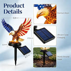 Solar Eagle Garden Light, Waterproof Patriotic LED Yard Decor 4th of July - Image 6