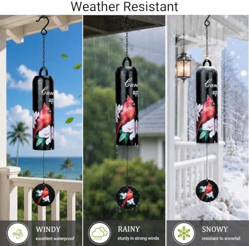 MUMTOP Cardinal Wind Chime for Outside Deep Tone Wind Bell Memorial Gifts - Image 4