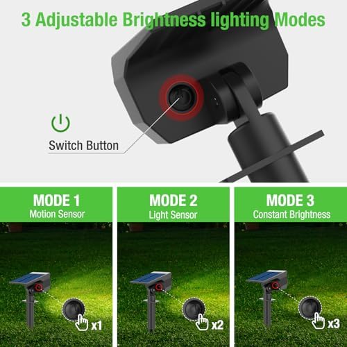 nipify Solar Lights Outdoor Waterproof, Motion Sensor Spot Landscape Light - Image 3