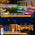 RGBW Low Voltage Landscape Lighting Kit, Outdoor Spotlight 8Pack - Image 3