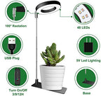 Aokrean Grow Lights for Indoor Plants,Full Spectrum Halo Plant Light 5 Pack - Image 6