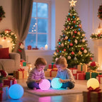 8-in Solar Globe Light Outdoor, Solar Garden Ball Light for Outside w/Remote, 16 RGB Colors 4 Modes Glow Orb Lights, Waterproof Landscape Lighting w/Ground Stake for Pathway Patio Backyard Party Decor - Image 5