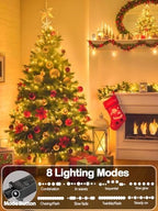 2 Pack Extendable Christmas String Lights Indoor Outdoor 400 LED Warm White - Image 2