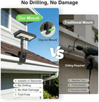 iMaihom Clip On Solar Lights Outdoor with Motion Sensor, 92 LED 600LM Solar Fence Lights, Warm/Neutral/Cool White, 360° Adjustable, IP65 Waterproof Security Light for Deck, Gutter, Porch (4, Black) - Image 6