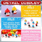 Soulchen 100 Pcs Mini Resin Penguin Figurines with Colorful Hats - Image 4