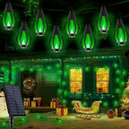 Flacchi Solar Flame String Lights - 42ft 15 LED Lights Outdoor Solar String Lights for Garden Patio Christmas Decoration (Green, 42ft) - Image 5