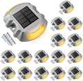 VOLISUN Solar Deck Driveway Dock Lights,Solar Pathway Lights,Warm 16 Pack by VOLISUN