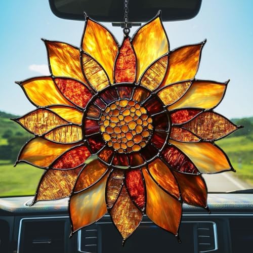Sunflower Mosaic Style Acrylic Suncatcher - Image 5