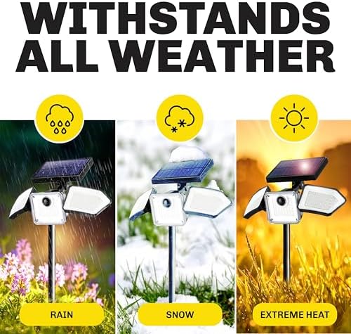 Bell+Howell 2 Pk Bionic Solar Flood Lights Outdoor Motion Sensor - Image 5