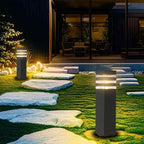 Pathway Lights Hardwired Outdoor 15In Black Lamp Post Walkway Path Lights - Image 5