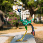 Metal Peacock Garden Statue,Outdoor Peacock Sculpture Decor - Image 6