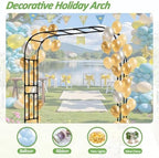 Thickened Metal Garden Arch-92.5L*105H,Trellis for Climbing Plants Outdoor - Image 7