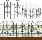 Thealyn 20ft x 32" Metal Decorative Halloween Fence(14-Panel Set) by ThealynGardens