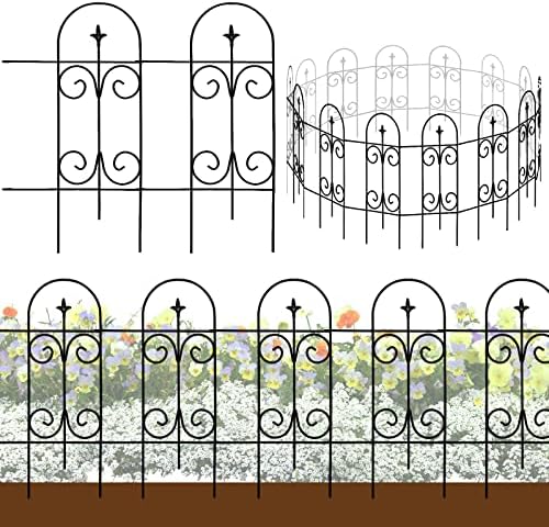 Thealyn 20ft x 32" Metal Decorative Halloween Fence(14-Panel Set) by ThealynGardens