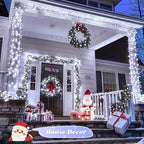 JMEXSUSS 600 LED Solar Christmas Lights, 206.7ft Solar String Lights, White - Image 6