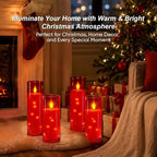 Raycare 7 Pack Flameless Battery Operated Pillar Candles with Remote Timer - Image 4
