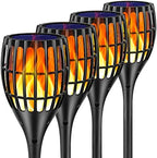Solar Lights Outdoor 43" Flickering Flame Solar Torch Lights by Ollivage