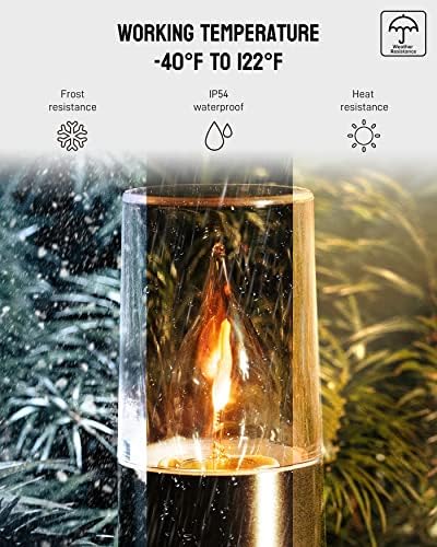 Yoolax Solar Torch Lights Waterproof Dusk to Dawn Pathway Lights - Image 5