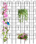 Trellis for Climbing Plants Outdoor, Expandable Heavy-Duty Metal Trellis for Raised Bed Plants, Flowers Vine Ivy, Sturdy Houseplant Pothos Plant Climber Support by Blingluck