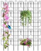 Trellis for Climbing Plants Outdoor, Expandable Heavy-Duty Metal Trellis for Raised Bed Plants, Flowers Vine Ivy, Sturdy Houseplant Pothos Plant Climber Support by Blingluck